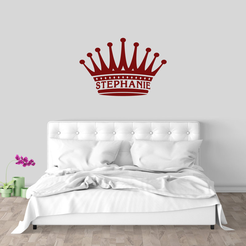 Abstract Wall Decal, Yes, Cranberry