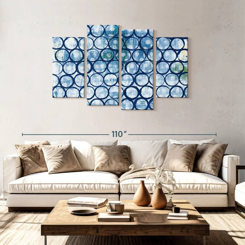 Avery Blue Eclipse I, 48'' H x 75'' W