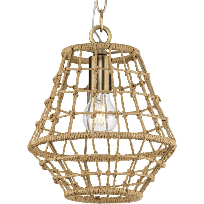 Luminaire suspendu géométrique à cage 1 lumière Moriann