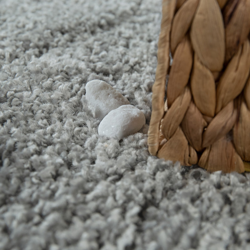Dorothy Solid Colour Shag Area Rug, Rectangular 160 x 220cm