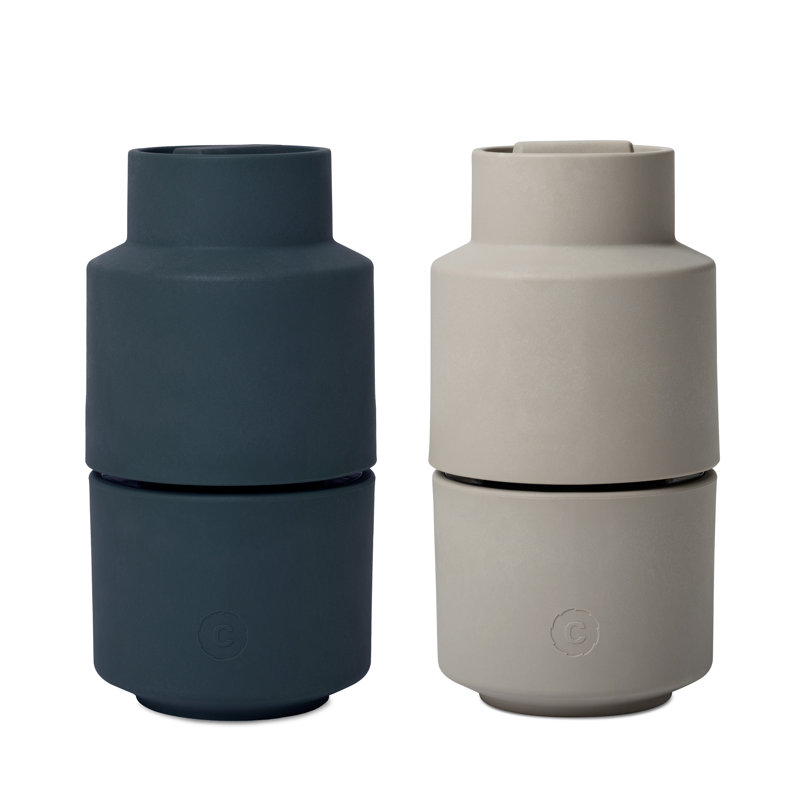 Brand Urban Salt and Pepper Mill Set of 2, Blue/Grey