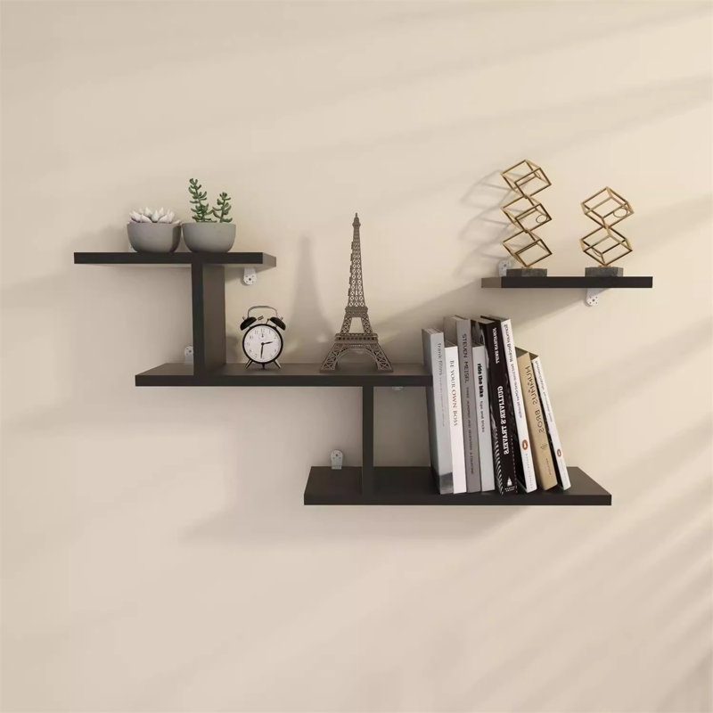 Southhampton Metal Floating Shelf, Black