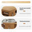 Bureau rectangulaire brun en bois massif avec 1 tiroir-2098583990