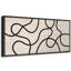 Lignes noires abstraites sur art moderne beige-111696377-100937293