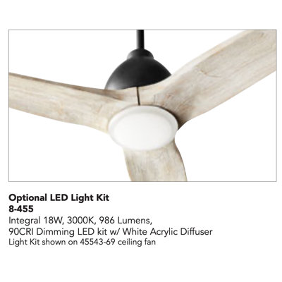 Arriba 1 - Light Globe Ceiling Fan Light Kit