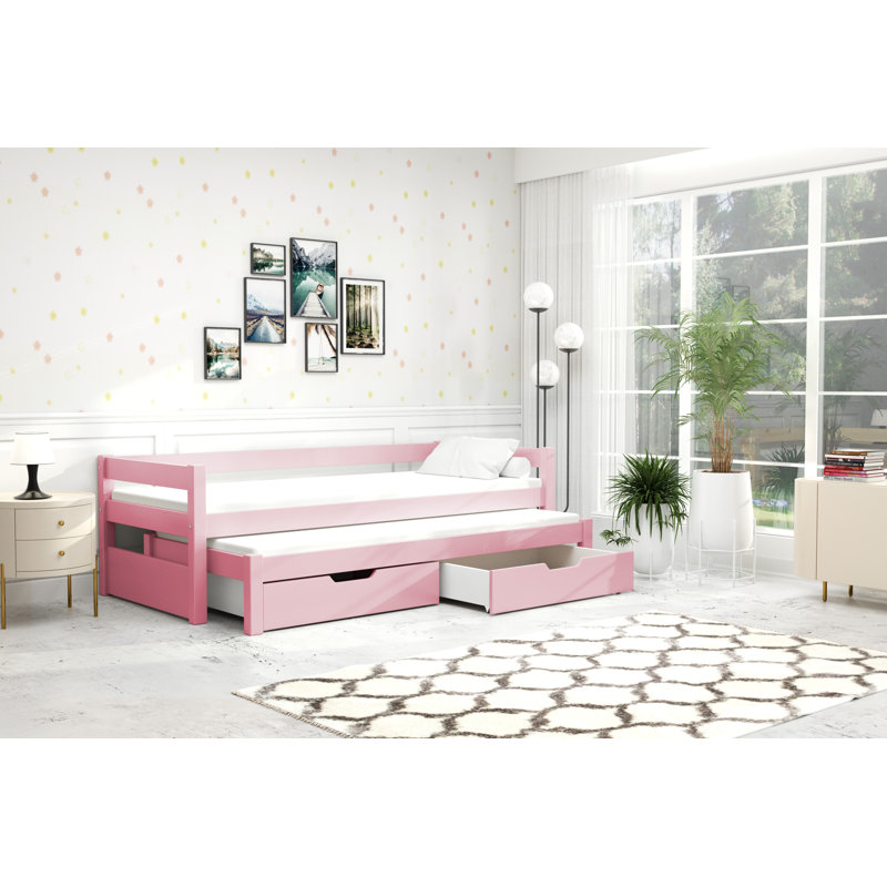 Katherine 80 X 200cm Standard with Storage Included with Trundle Included, Pink