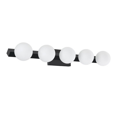 Barre d'éclairage de salle de bain 5 lumières à intensité variable Chanhassen