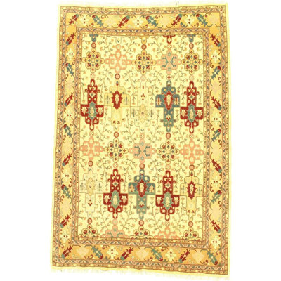 Ikat Area Rug in Yellow