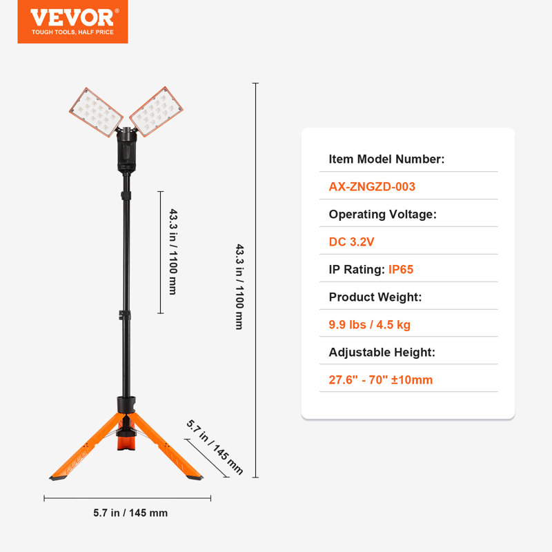 43.3'' Plug-in Integrated LED Work Light