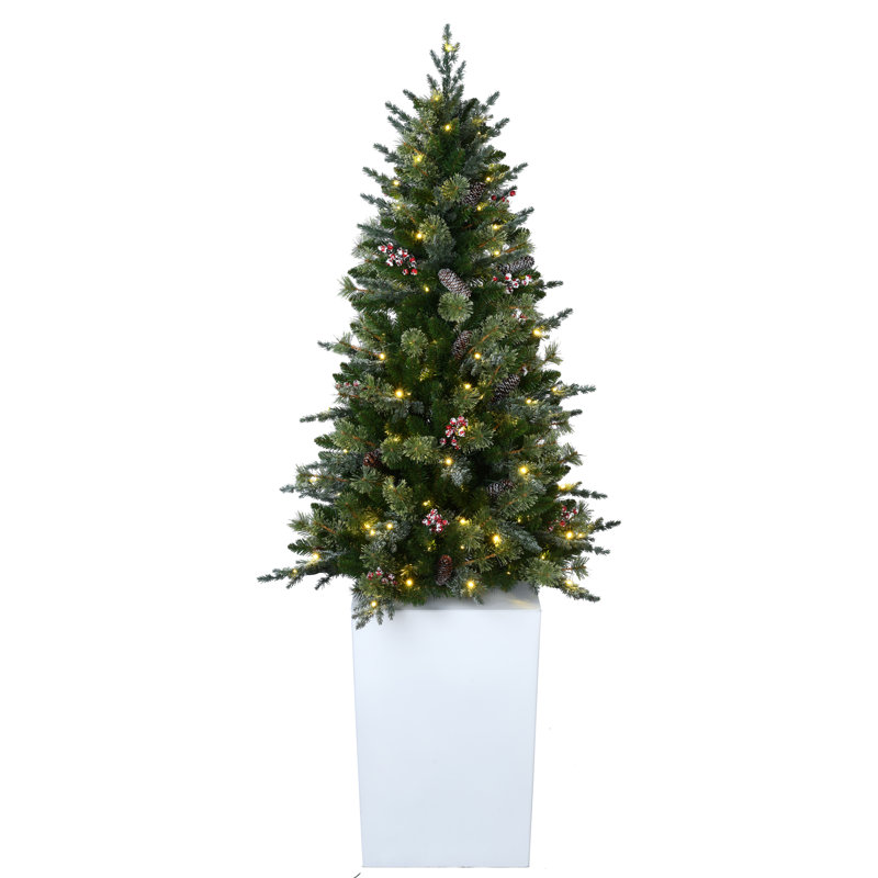 Arbre de Noël 72,8 pi avec éclairage pin