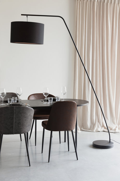 Floor Lamp Arched Floor Lamp, Black