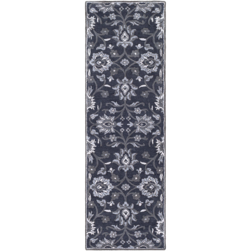 Arnedra Hand Tufted Wool Oriental Indoor Rug, Runner 2'6" x 8'