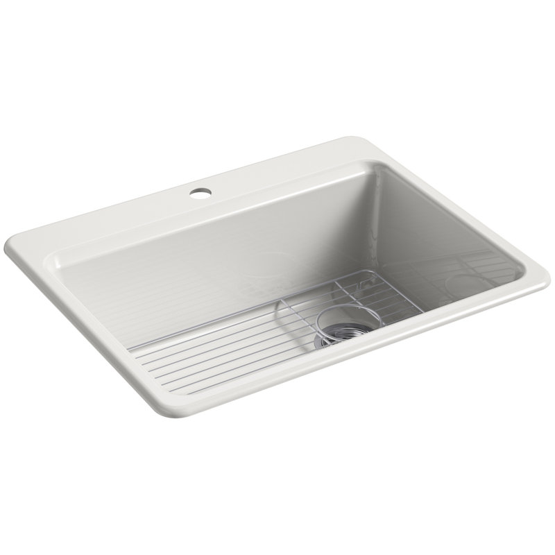 Riverby 27" L x 22" W Drop-In Kitchen Sink, 1 Hole, Sea Salt™