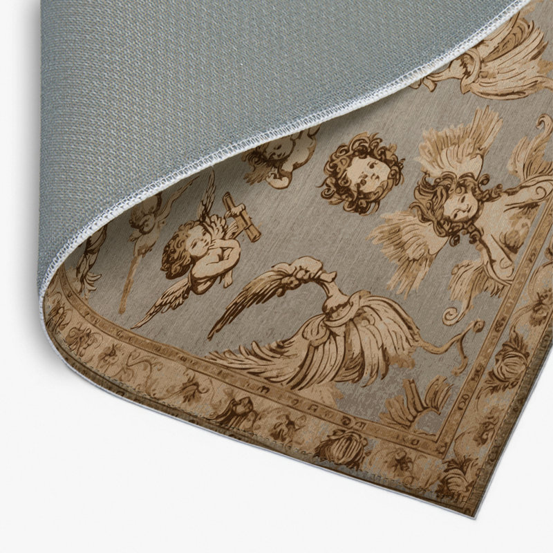 Tapis d'intérieur et d'extérieur brun français, Rectangulaire 2 pi x 3 pi