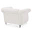 Fauteuil d'appoint d'intérieur avec revêtement clouté