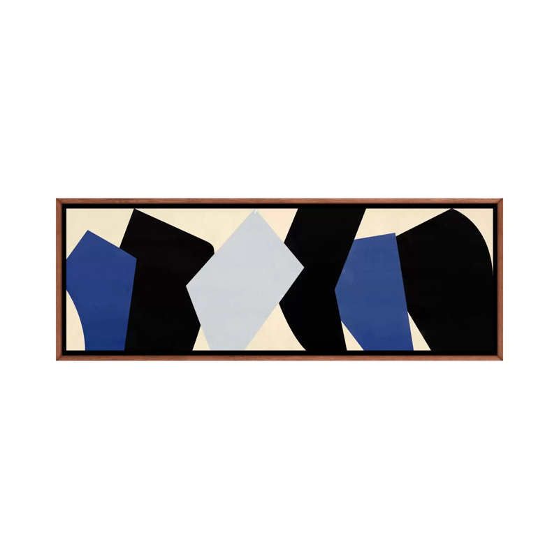 Six morceaux-impression panoramique sur toile, H 20 po x l 60 po x P 1,5 po, Toile avec cadre en bois classique
