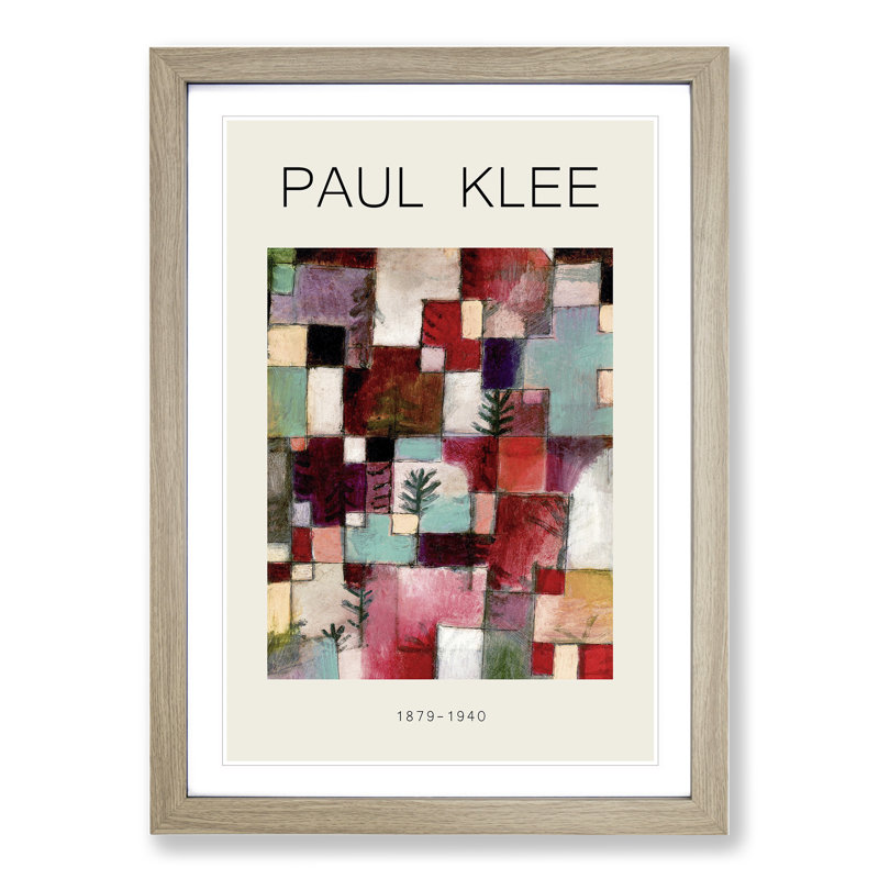 Red Green and Violet Rhythms by Paul Klee - Picture Frame Graphic Art, 65cm H x 48cm W x 2cm D