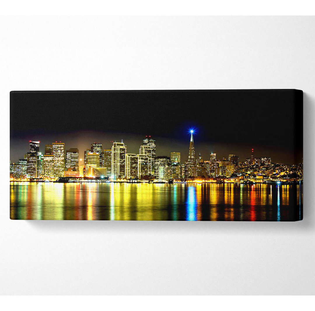 Skyline von San Francisco - Panorama-Kunstdrucke auf Leinwand