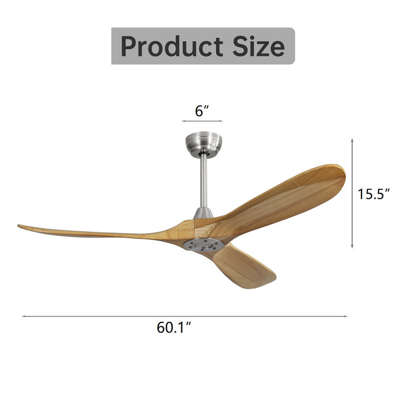 Maclyn Ceiling Fan with Light Kit, Light Brown
