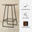 Carrel Industrial Modern Square Bar Table -1674960762