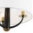 Patchwork 3-Light Pendant - Black/Satin Brass