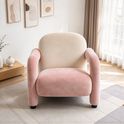 Chaise simple Sleek de style crème
