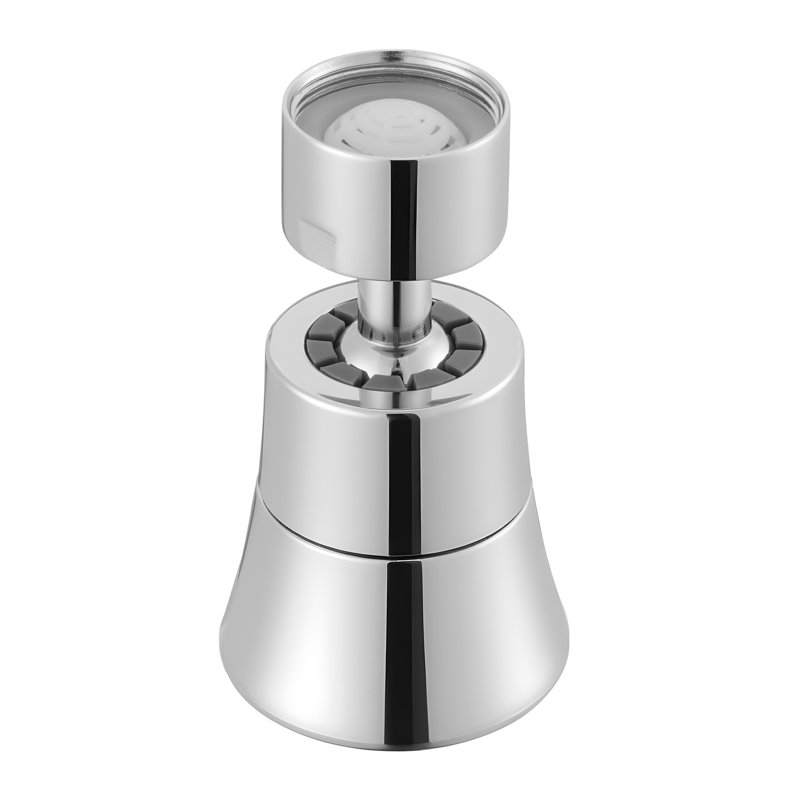 360° Swivel Kitchen Faucet Aerator with 5-Flow Sprayer, High Pressure Water Saver Adapter