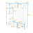 Hall Tree with 6 Cabinets, Adjustable Shelf and  Coat Hooks-205782591