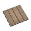 Paquet de 11 tuiles de patio en bois-plastique composite pour terrasse-124010515-124010512