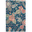 Tapis floral en coton touffeté à la main Jardin / Bleu / Vert-93743689