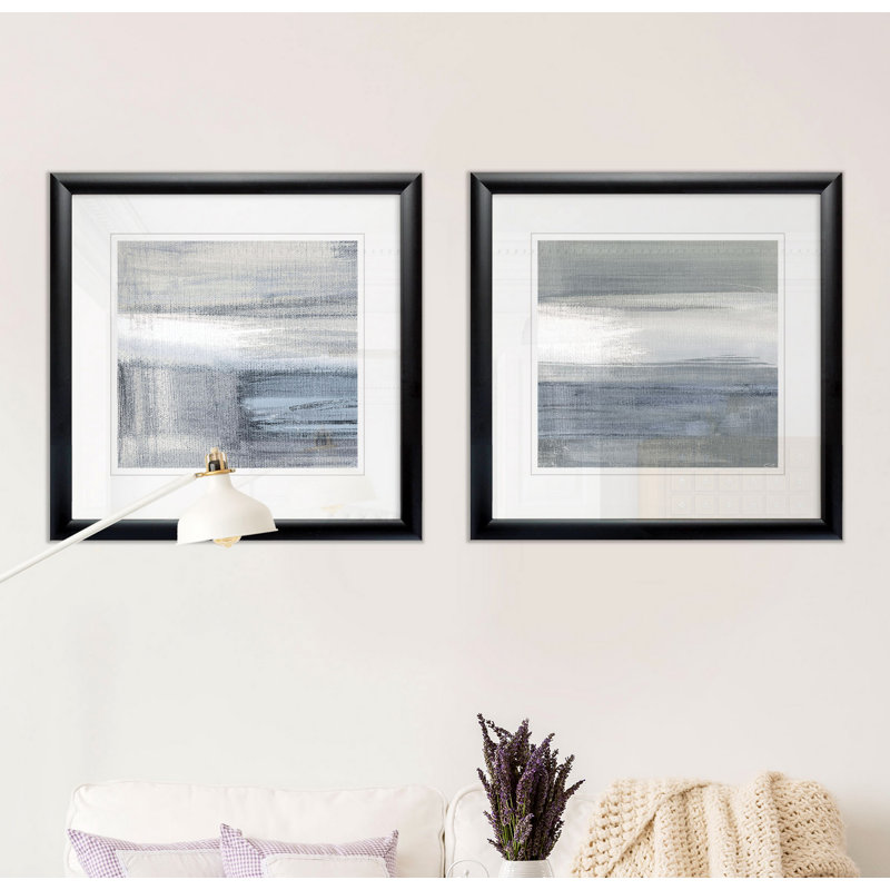 " Weathered III " 2 - Pieces, Black Framed
