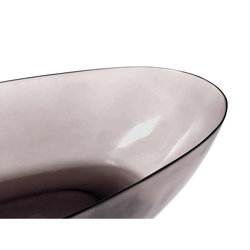 Monquie 169mm x 78mm Solid Surface Bathtub, Black