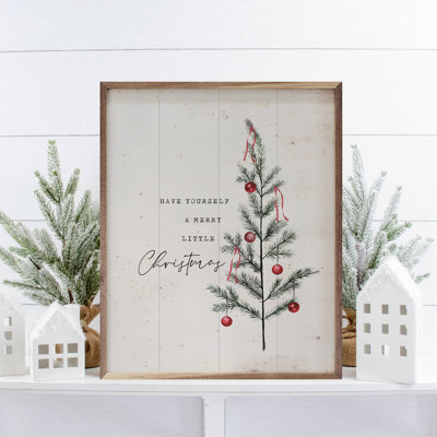 Swinsley Have Yourself A Merry Little Christmas Tree Whitewash