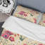 Ensemble de housse de couette à motif floral blanc et rose-479504126
