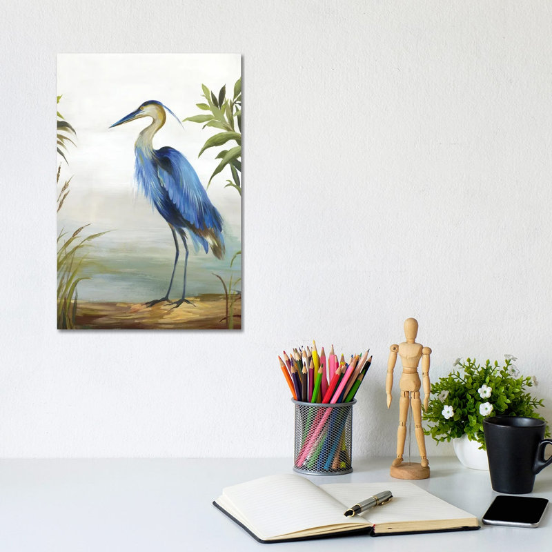 Blue Heron by Aimee Wilson - Gallery-Wrapped Canvas Giclée on Canvas, 30.48 cm H x 20.32 cm W  x  1.905 cm D, Does Not Apply