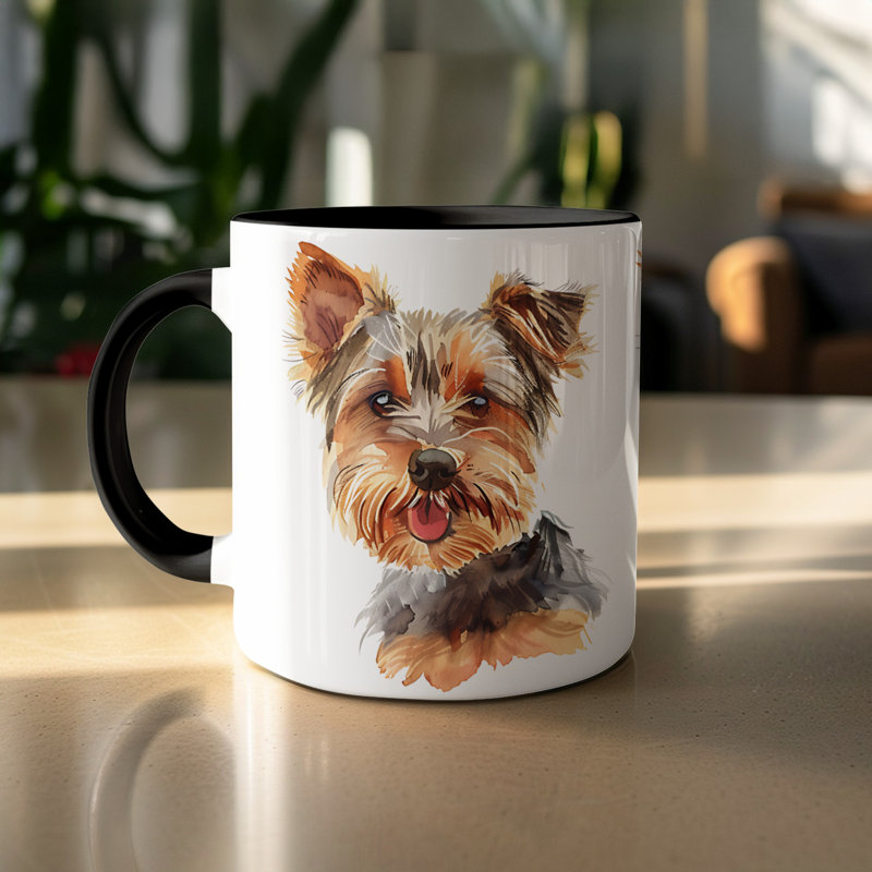 Ceramic Coffee Mug, 4, Black