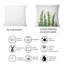 Carré, détail de feuilles de fougère II - coussin décoratif imprimé maison de campagne-60159137