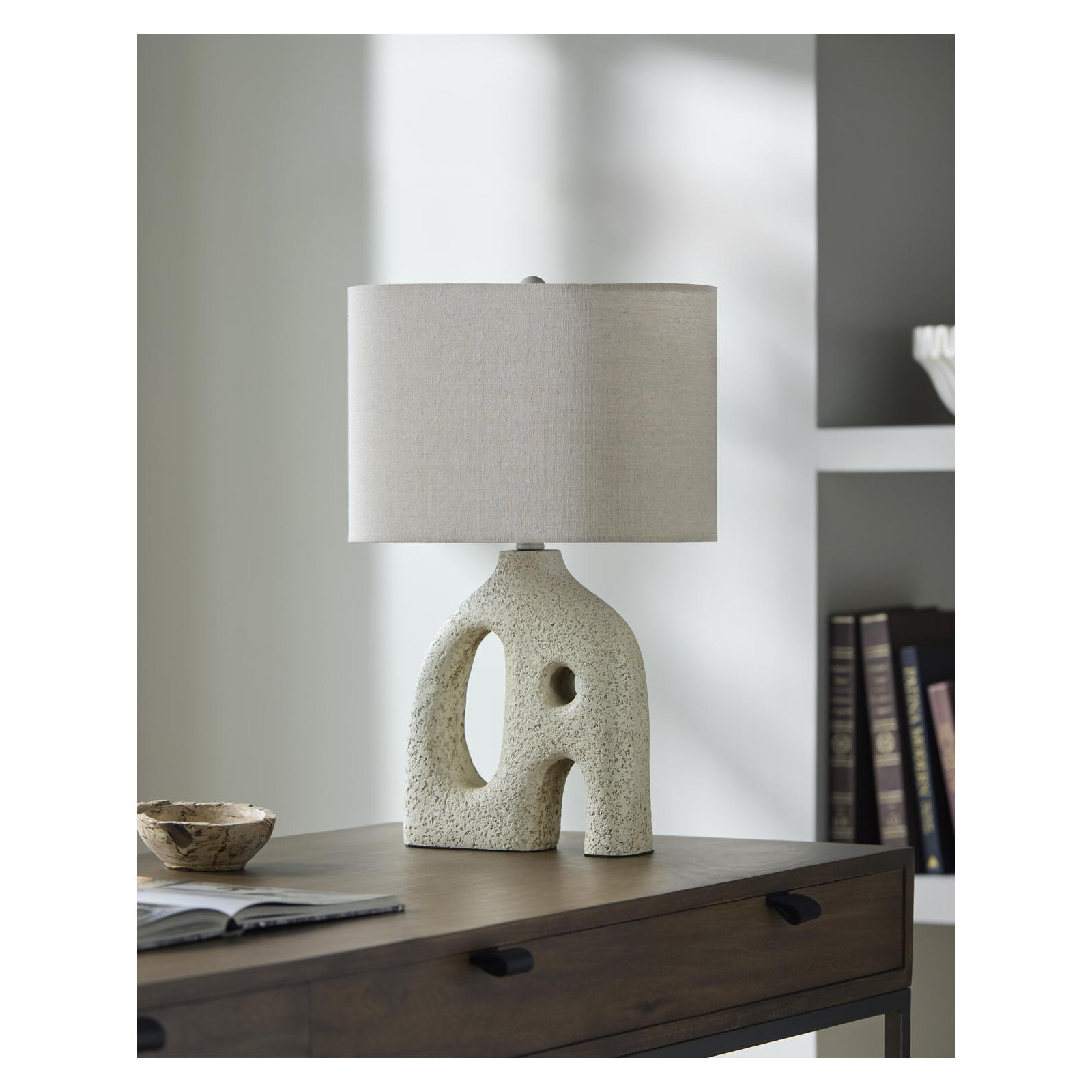 Loistine Accent Table Lamp, Tan