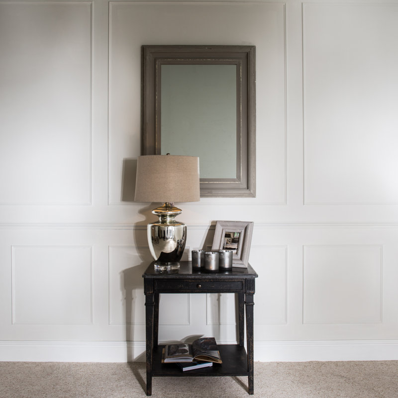 Bowes Wood Flat Wall Mirror