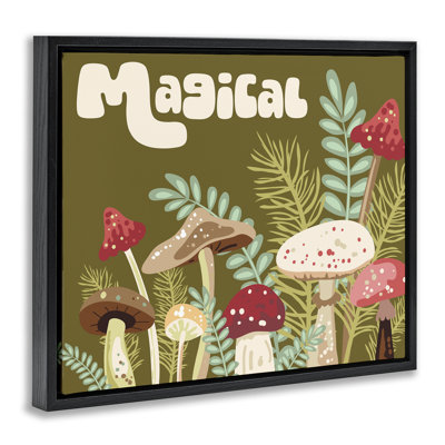 "Magical Botanical Mushroom", art mural encadré par Diane Labombarbe
