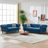 Selita 64.96" Velvet Loveseat Sofa With Nailhead-1242889125