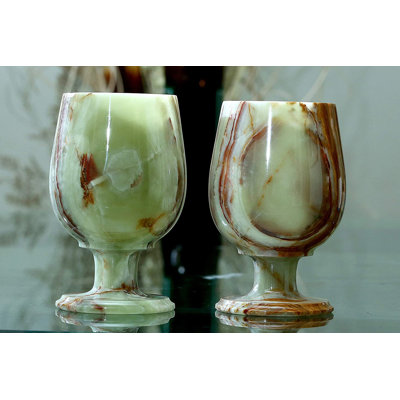 Daaniya 10oz. Handmade Marble Snifter Set