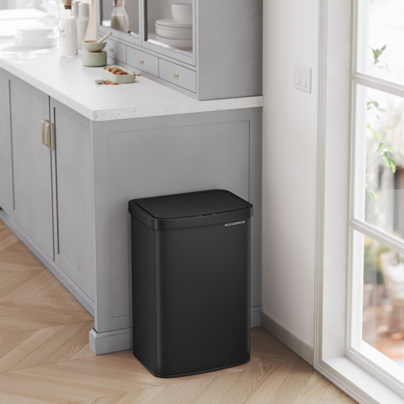 50 Litre Motion Sensor Trash Can, Black