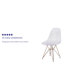 Fauteuil Angeleen Ghost avec base en métal doré