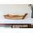 StowthWold 17" Natural and Brown Wood Sushi Boat Serving Tray