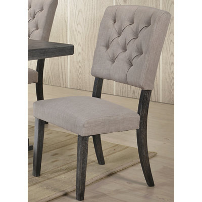 18.11'' H Tufted Fabric Upholstered Side Chair