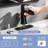 Black Waterfall Bathroom Faucet With Pop-Up Drain And Deck Plate - Single Handle Bathroom Faucet-126728663