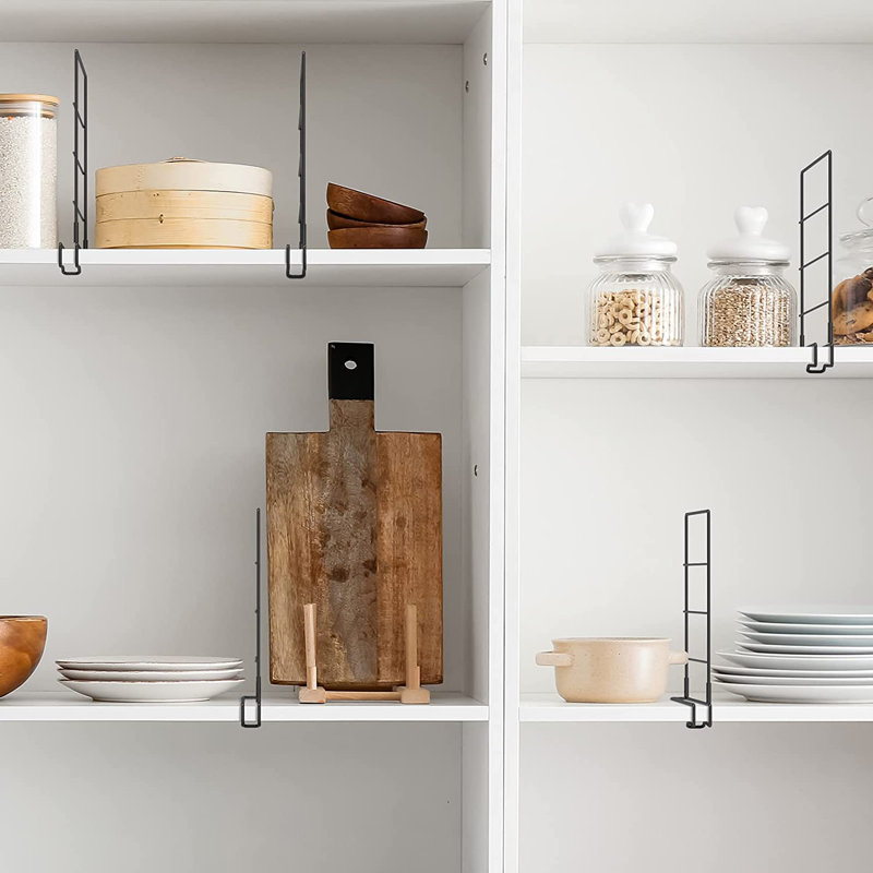 Kromhout Metal Shelf Divider, Black