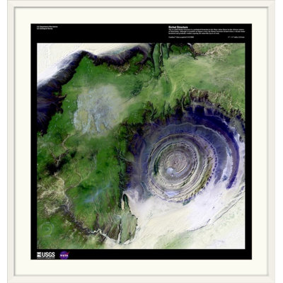 « richat structure-usg earth », reproduction d’impression