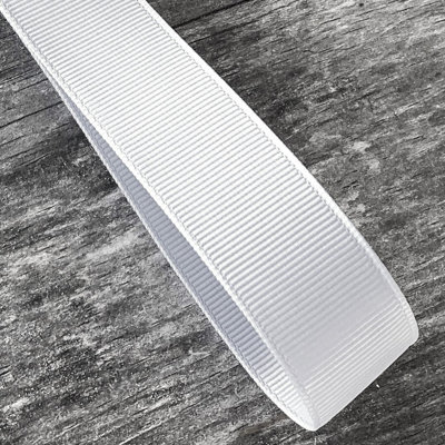 7/8in(s) X50Yds White Grosgrain Ribbon